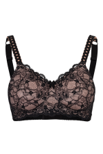 ABC 514 Princess Lace Bra Black & Champagne