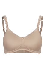 ABC 134 Satin Trim T-Shirt Bra Taupe