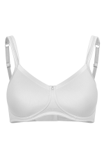 ABC 134 Satin T-Shirt Bra White