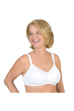ABC 134 Satin T-Shirt Bra White