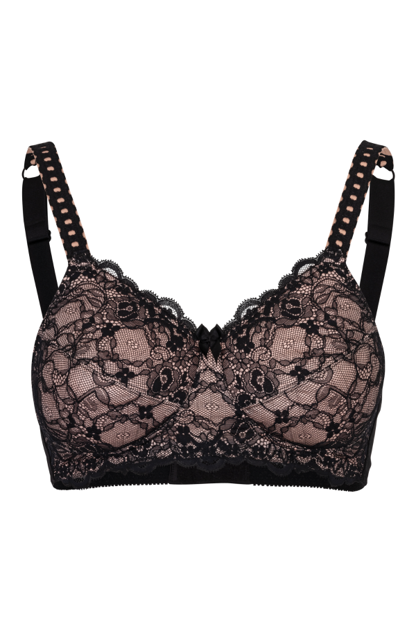 ABC 514 Princess Lace Bra Black & Champagne