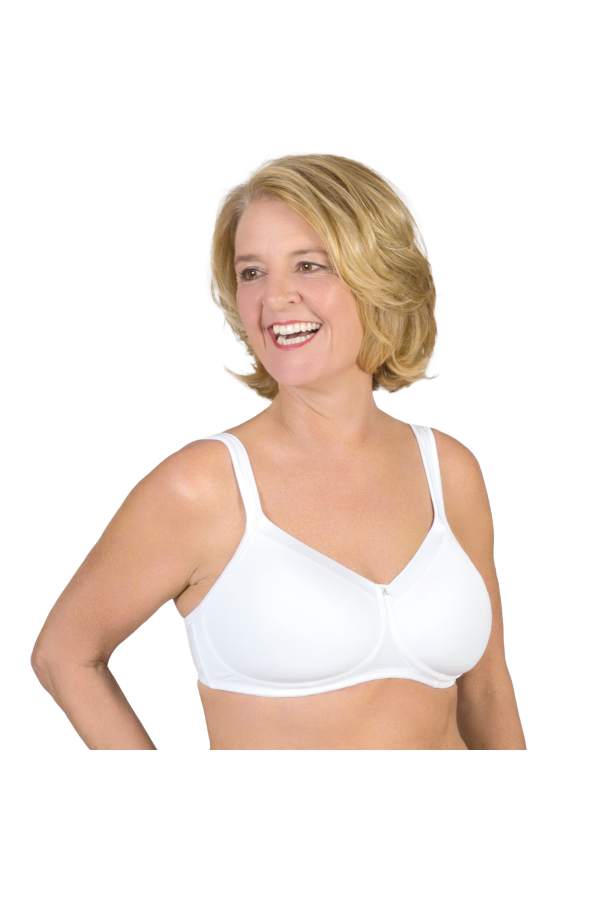 ABC 134 Satin T-Shirt Bra White