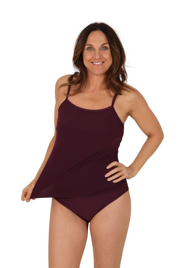 fitted tankini swim tops