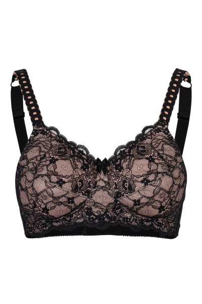 ABC 514 Princess Lace Bra Black & Champagne